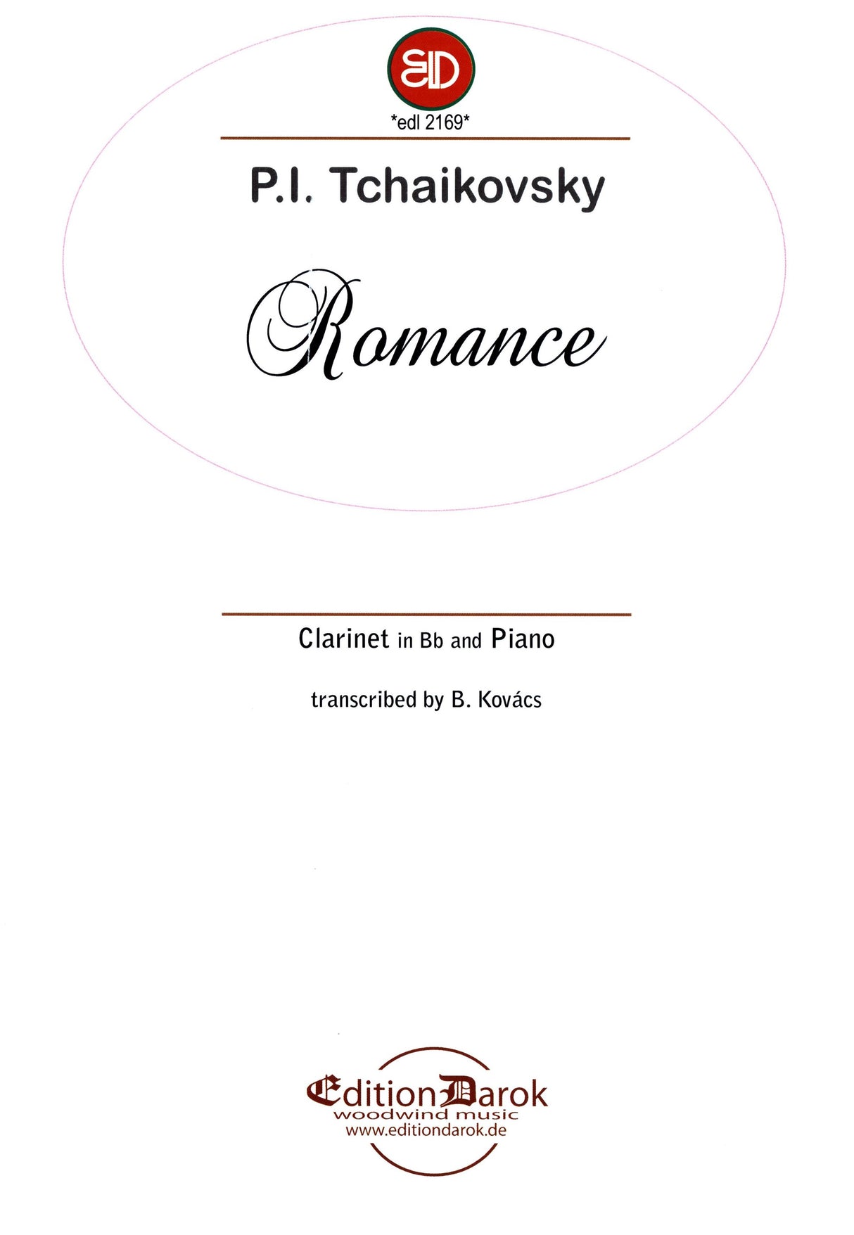 Tchaikovsky: Romance in F Minor, Op. 5 (arr. for clarinet and piano)