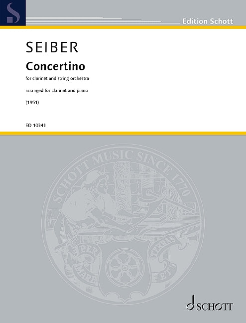 Seiber: Concertino for Clarinet and Strings