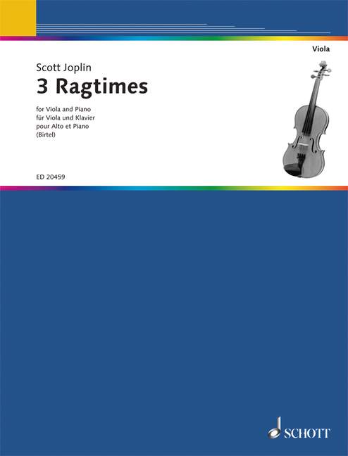 Joplin: 3 Ragtimes (arr. for viola and piano)