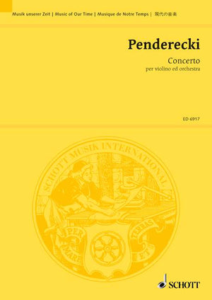 Penderecki: Violin Concerto No. 1