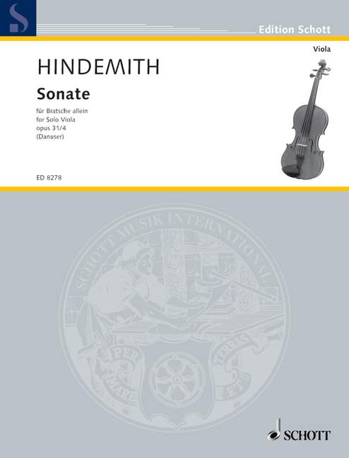Hindemith: Sonata for Solo Viola, Op. 31, No. 4