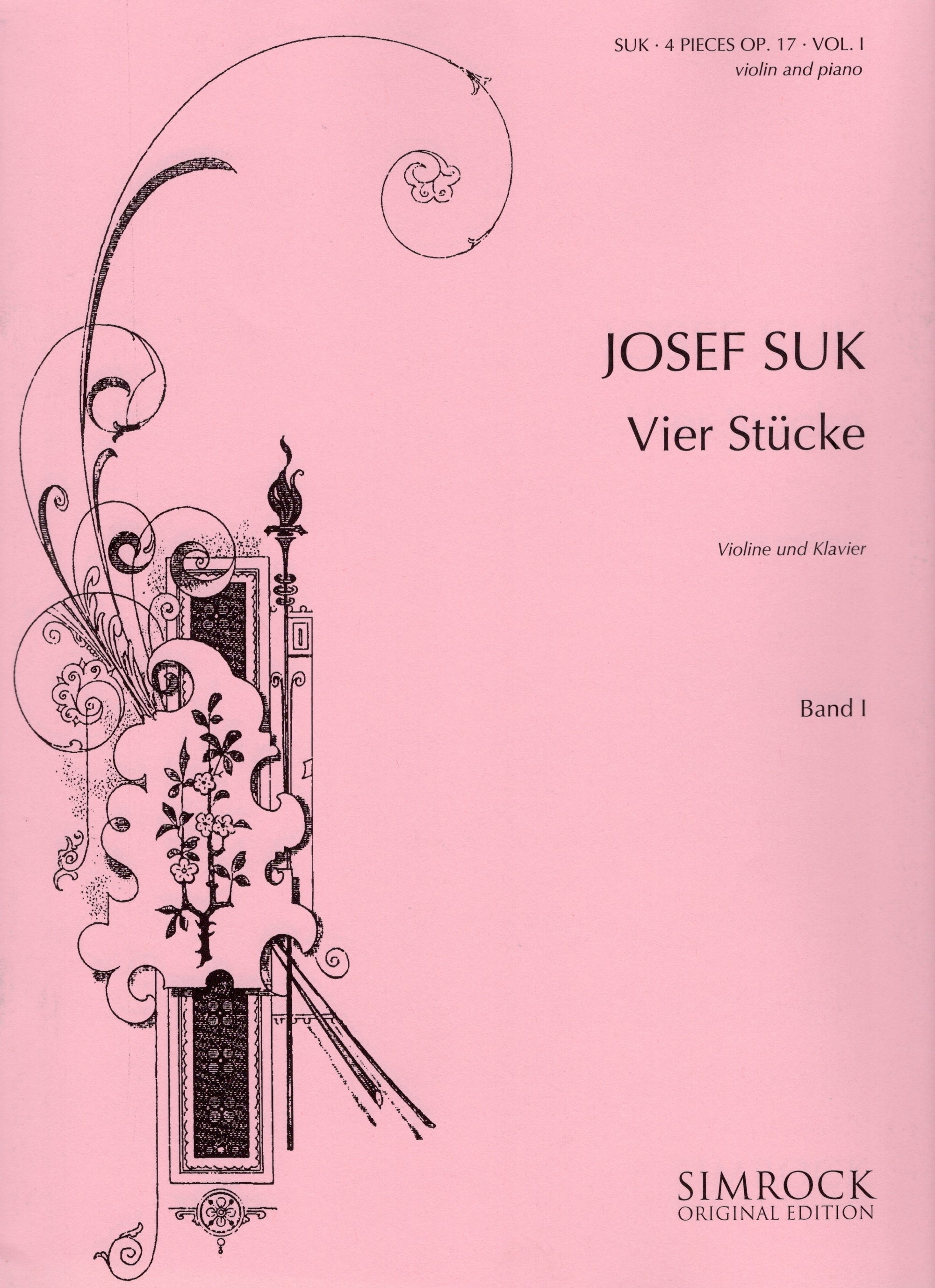 Suk: 4 Pieces, Op. 17 - Volume 1 (Nos 1 & 2)