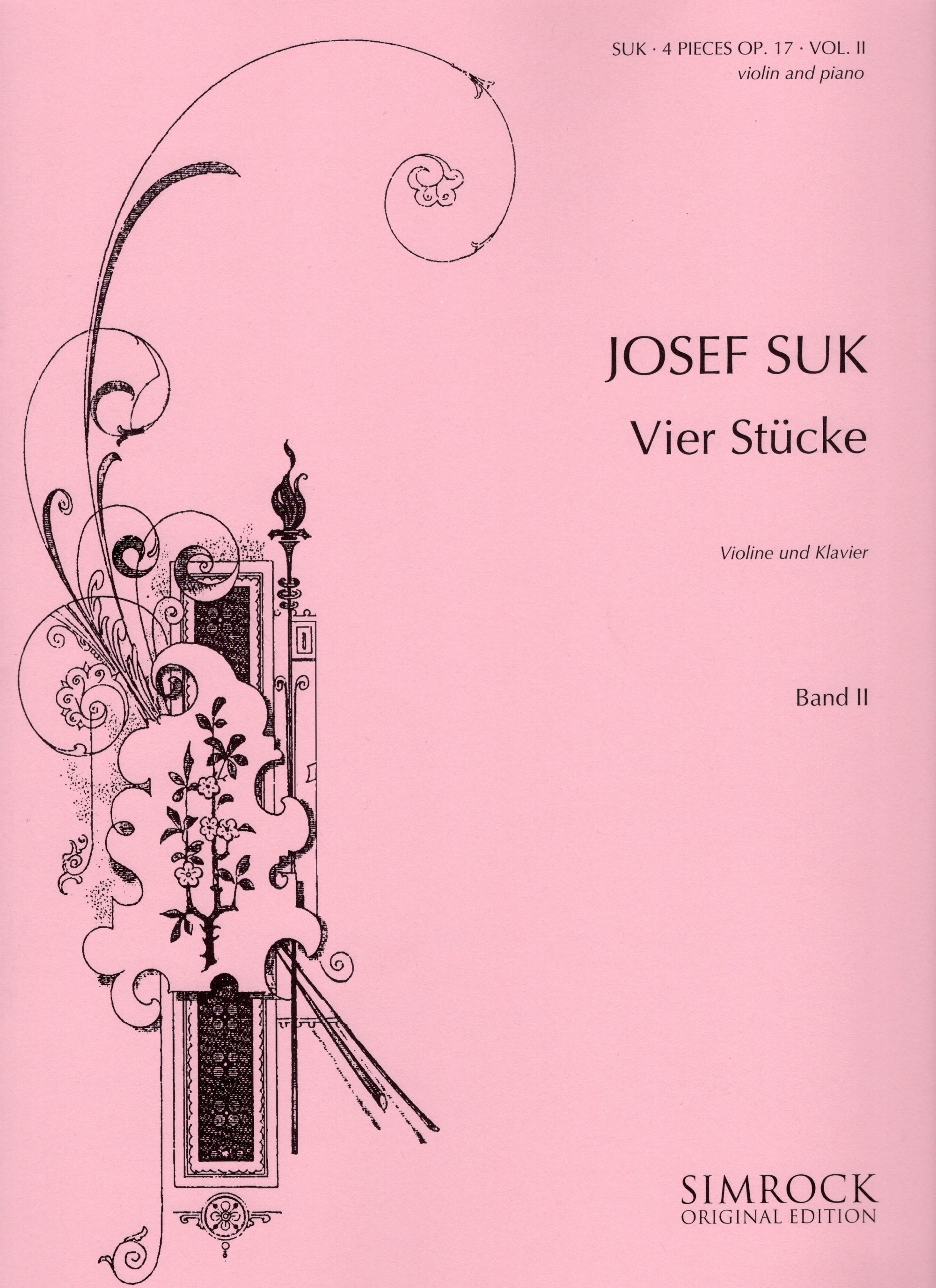 Suk: 4 Pieces, Op. 17 - Volume 2 (Nos. 3 & 4)