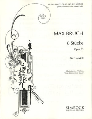 Bruch: Eight Pieces, Op. 83, No. 1