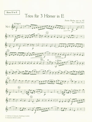 Reicha: 8 Horn Trios from Op. 82