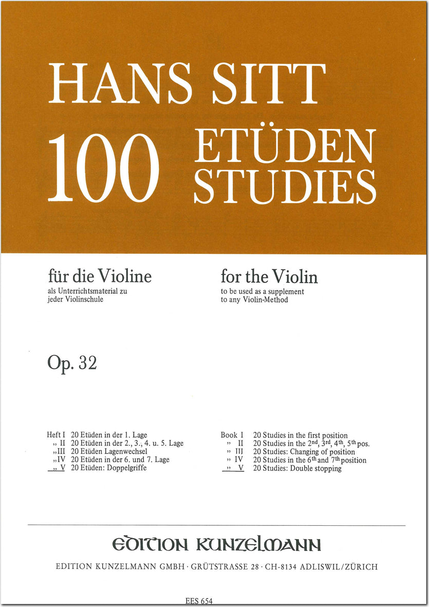 Sitt: Études, Op. 32, Nos. 81-100