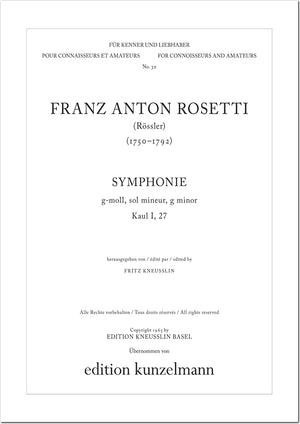 Rosetti: Symphony in G Minor, M A42