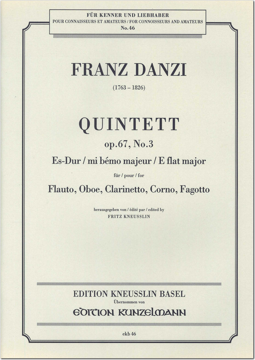 Danzi: Wind Quintet in E-flat Major, Op. 67, No. 3