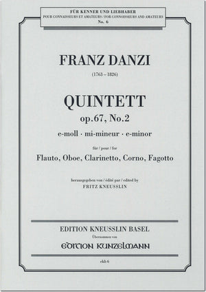 Danzi: Wind Quintet in E Minor, Op. 67, No. 2