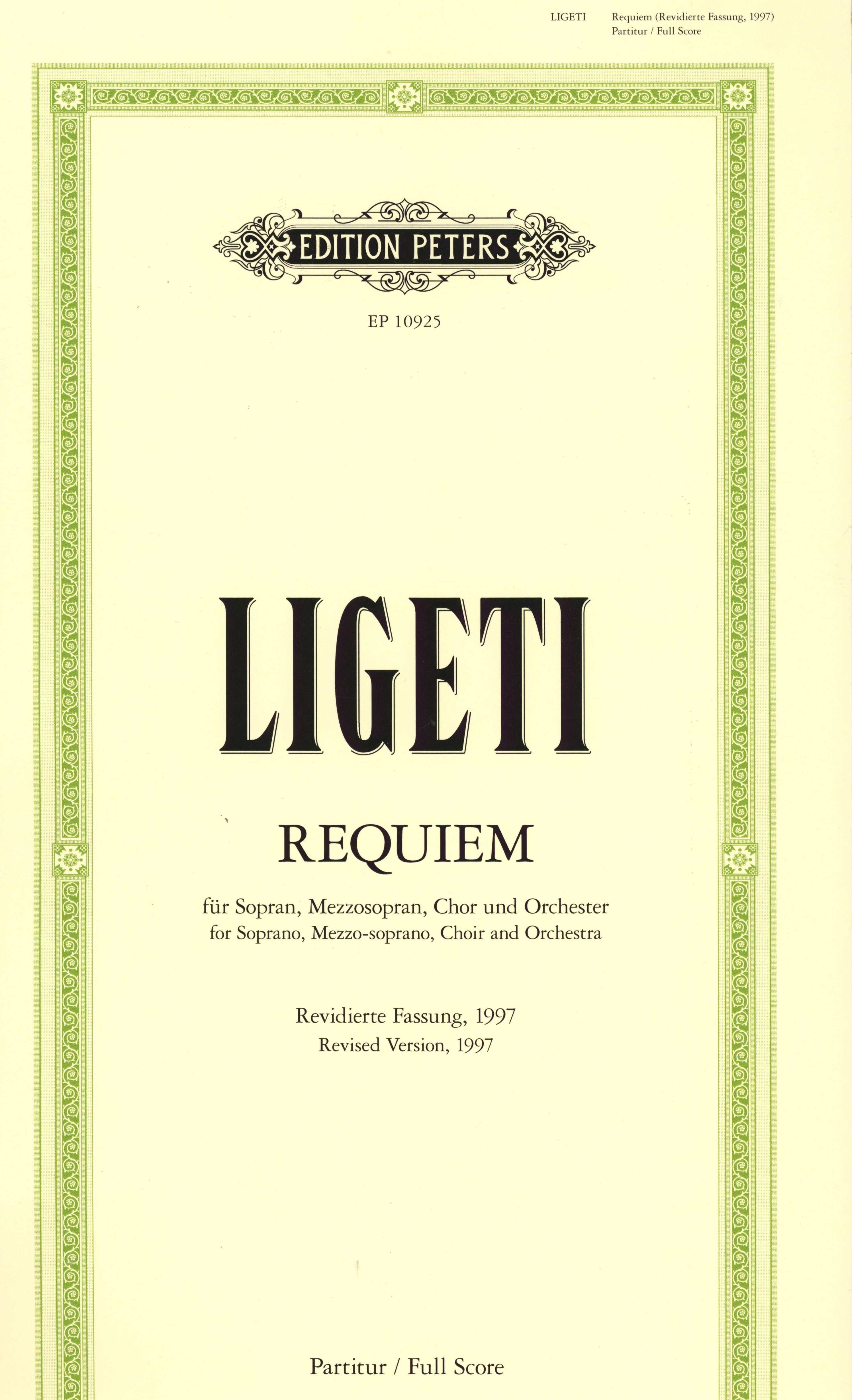 Ligeti: Requiem - Revised Version -1997