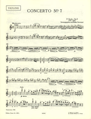 Rode: Violin Concerto No. 7 in A Minor, Op. 9