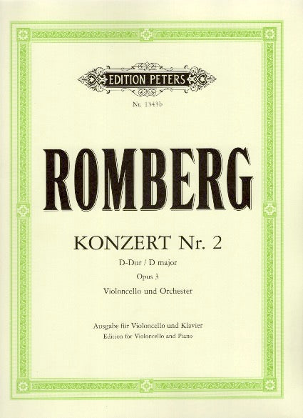 Romberg: Cello Concerto No. 2 in D Major, Op. 3