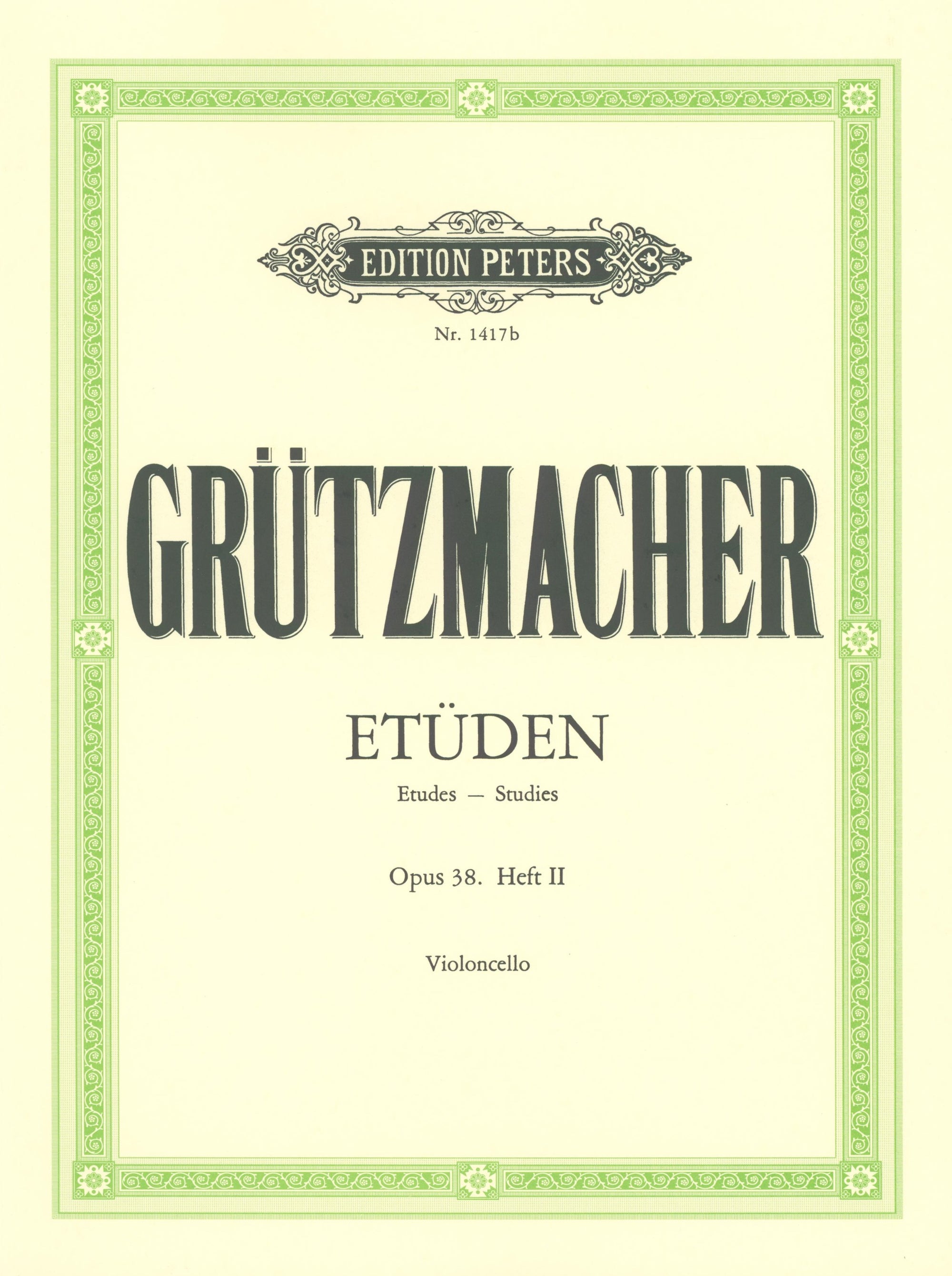 Grützmacher: 24 Cello Studies, Op. 38 - Volume 2 (Nos. 13-24)