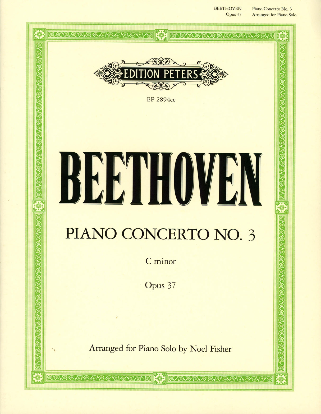 Beethoven: Piano Concerto No. 3 in C Minor, Op. 37 - arranged & abridged