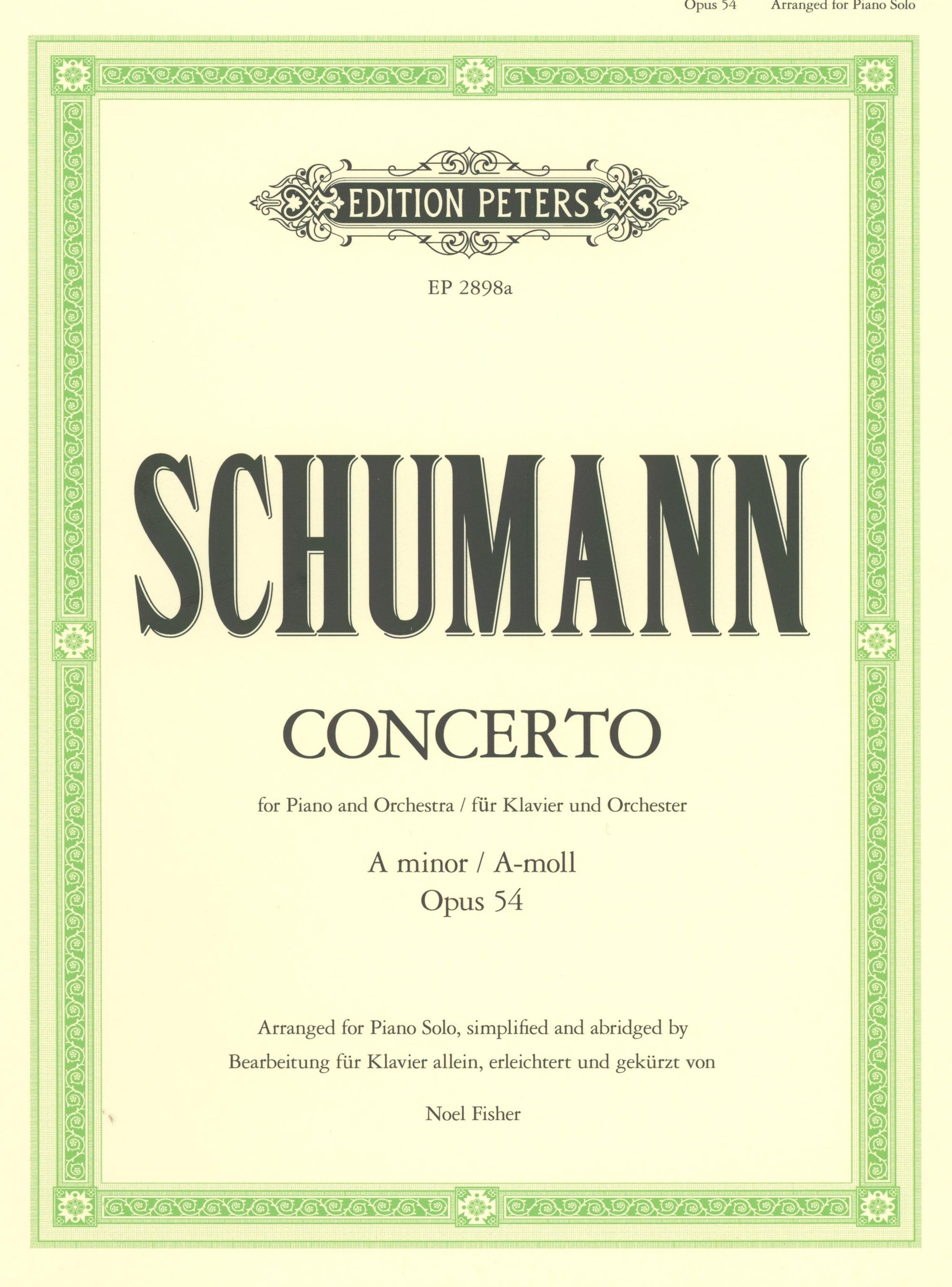 Schumann: Piano Concerto in A Minor, Op. 54 - arranged and abridged