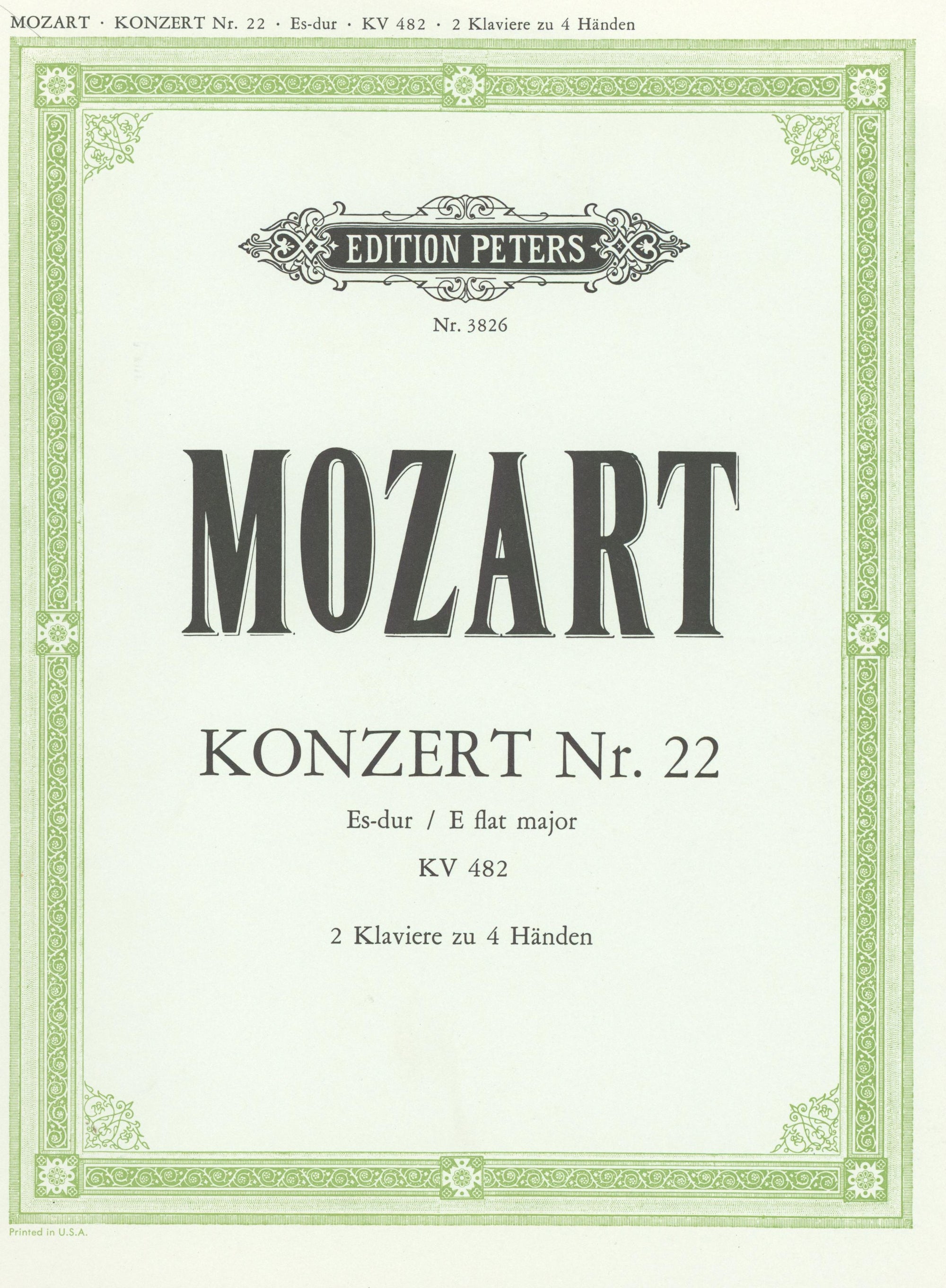 Mozart: Piano Concerto No. 22 in E-flat Major, K.482