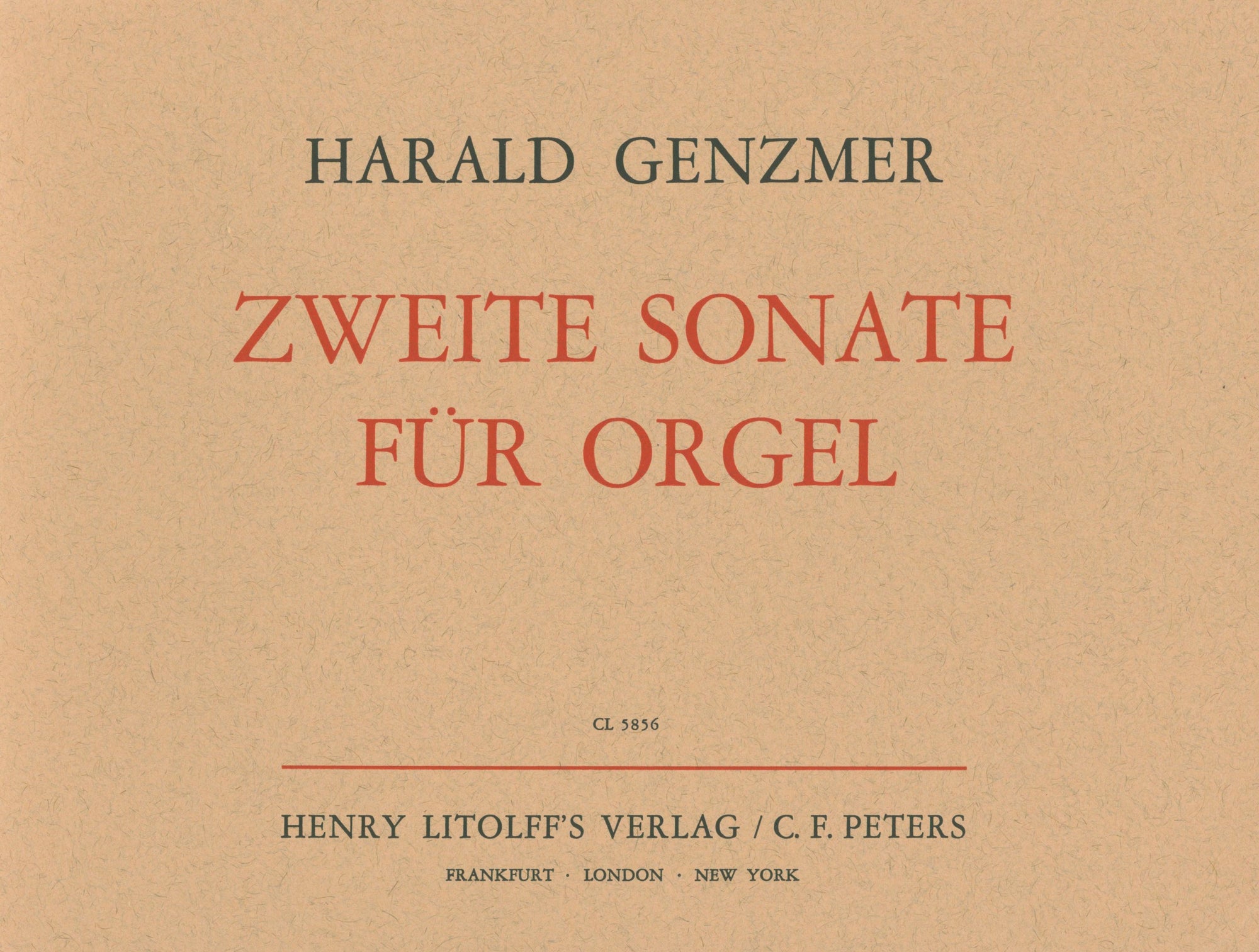 Genzmer: Organ Sonata No. 2