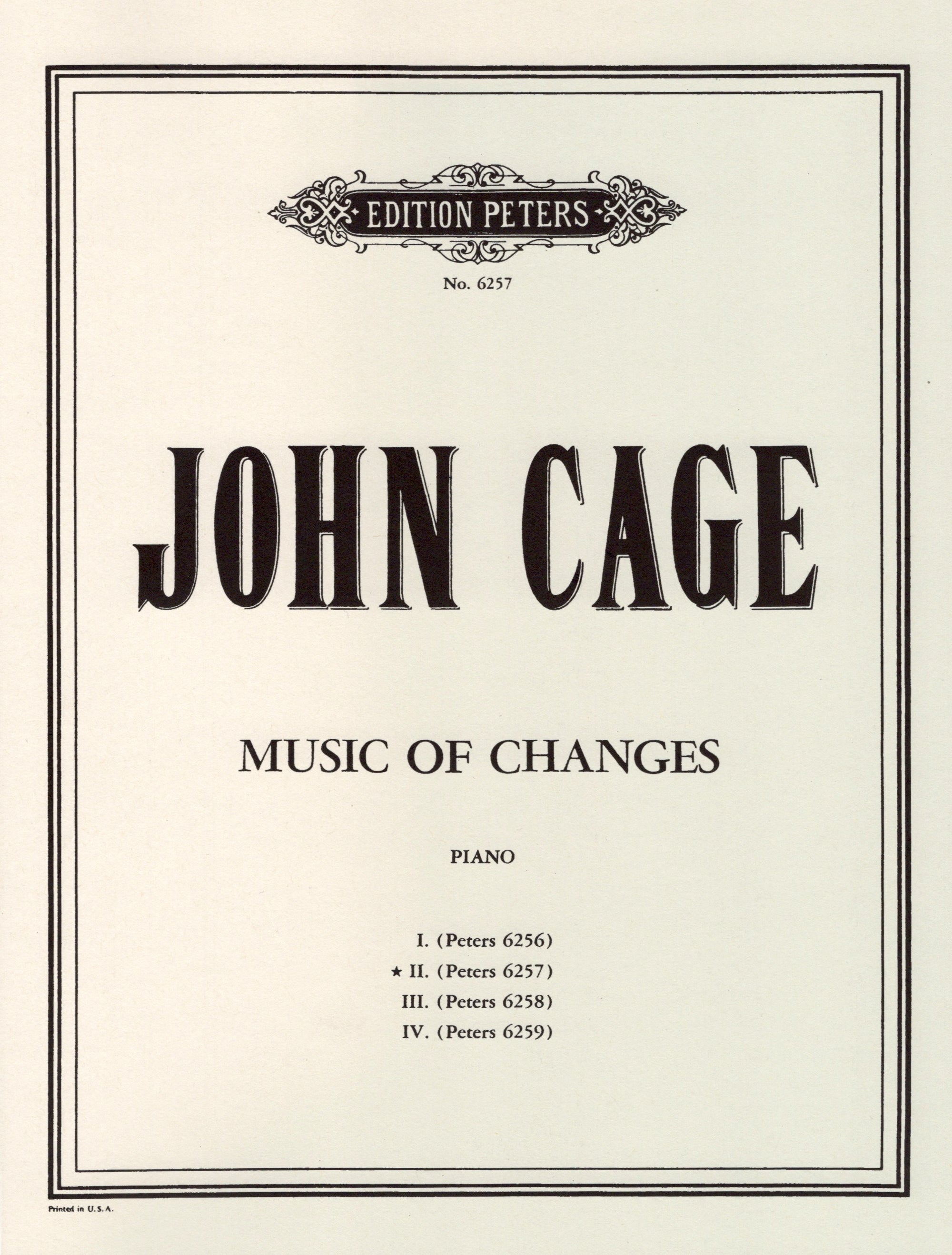 Cage: Music of Changes - Volume 2