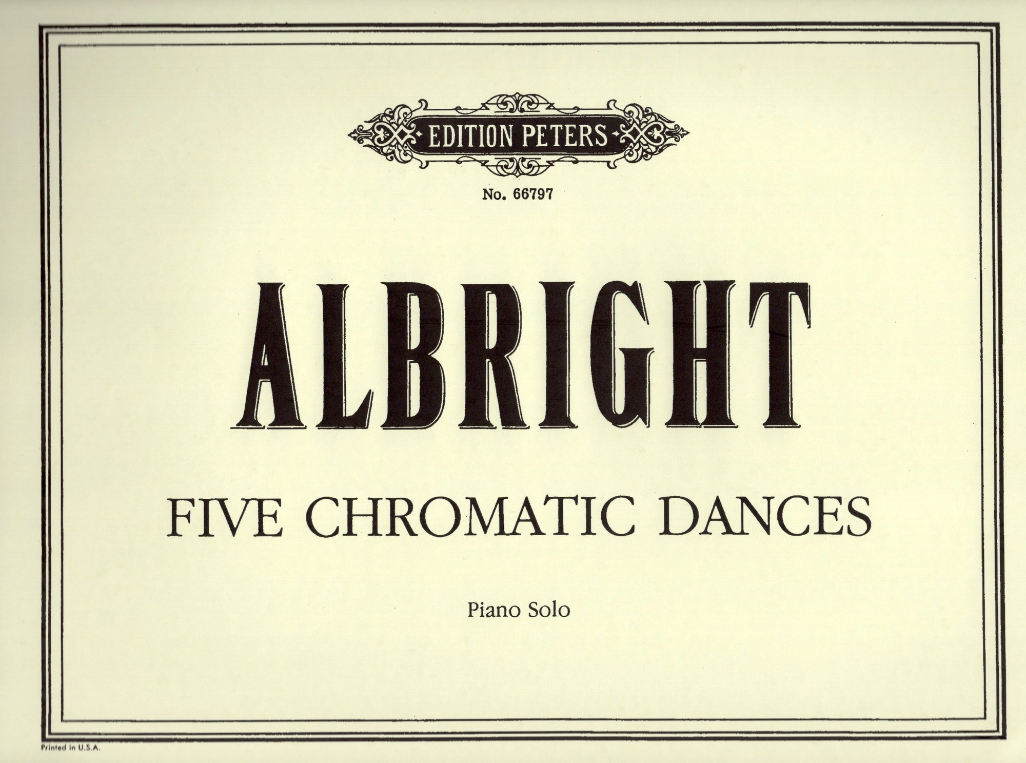 Albright: Five Chromatic Dances