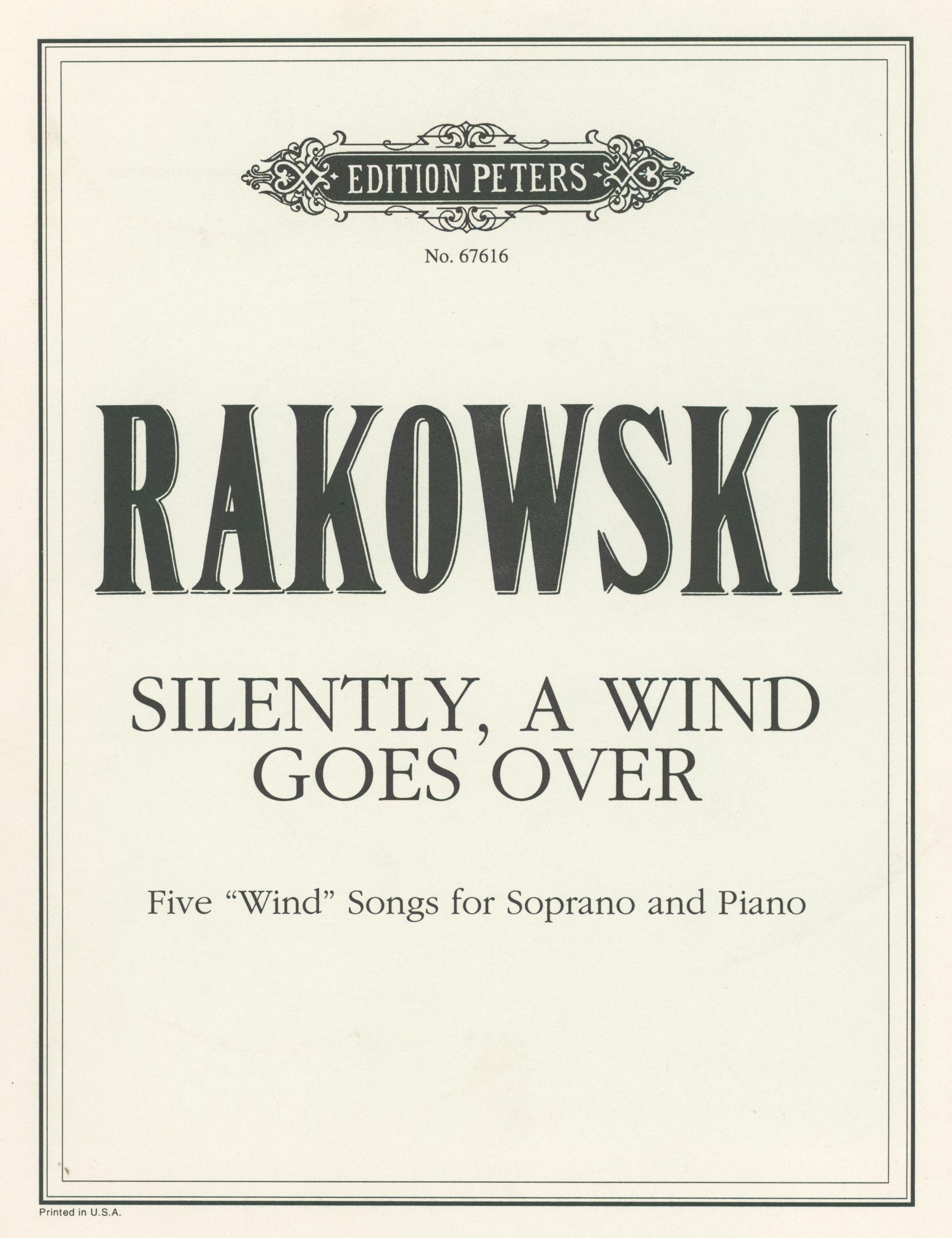 Rakowski: Silently, a Wind Goes Over