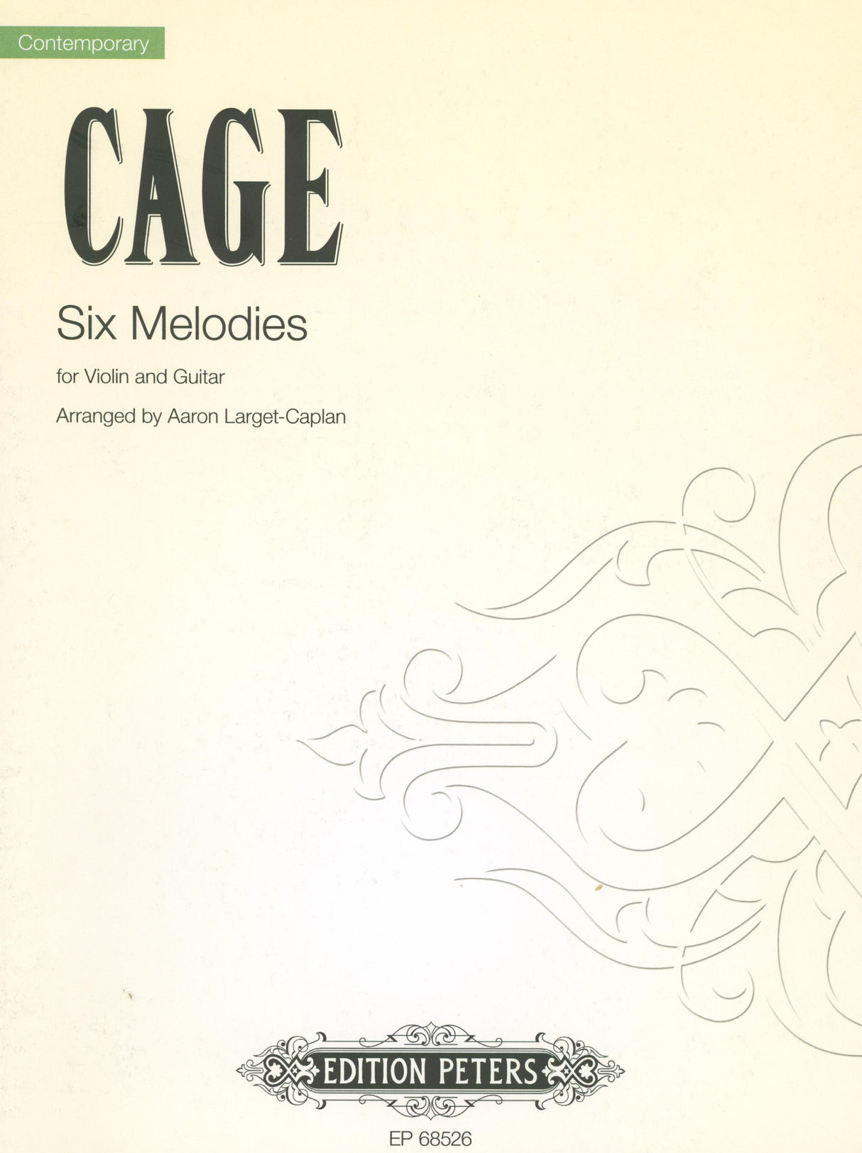 Cage: 6 Melodies (arr. for violin & guitar)