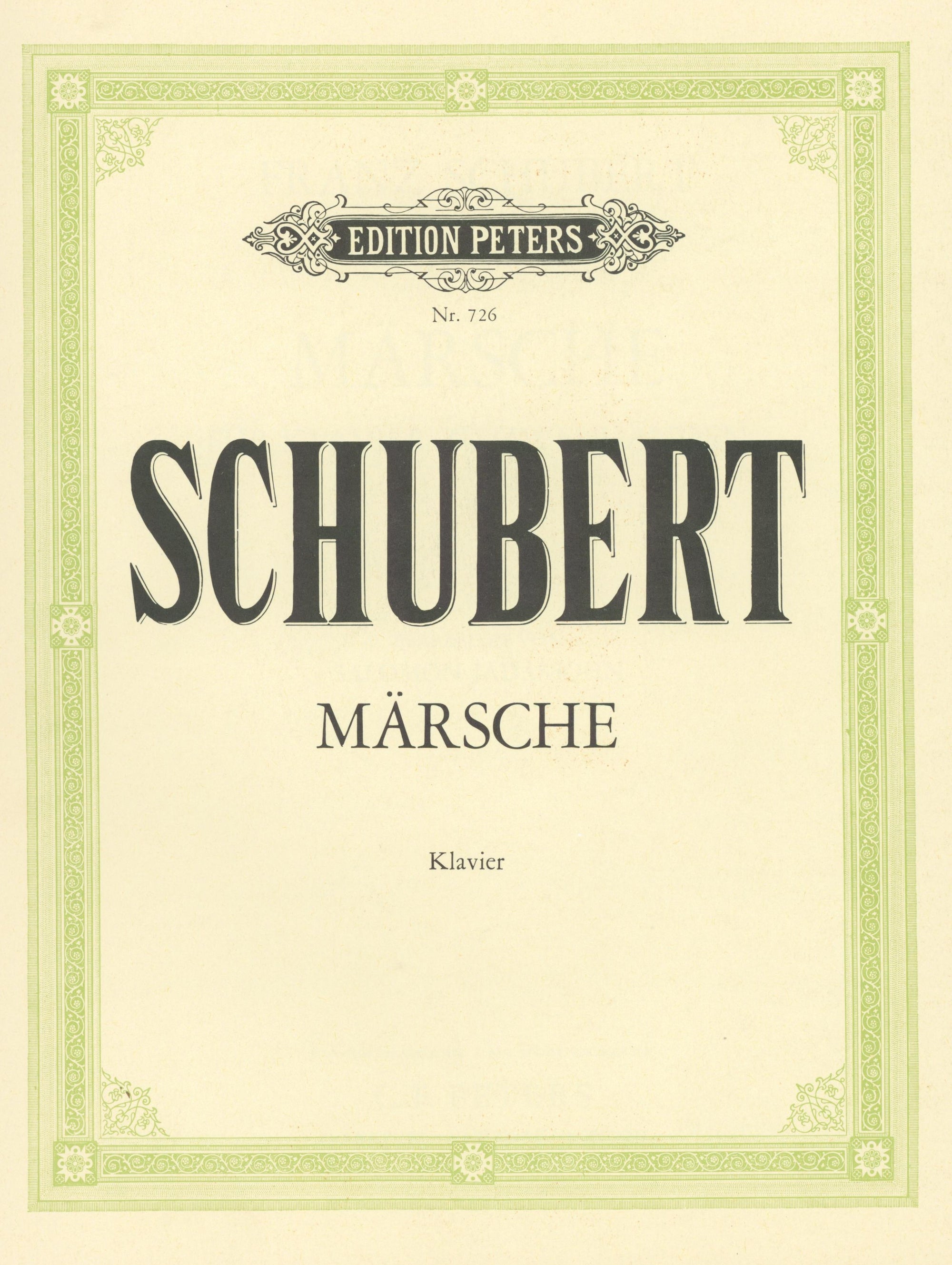 Schubert: Marches (arr. for piano)