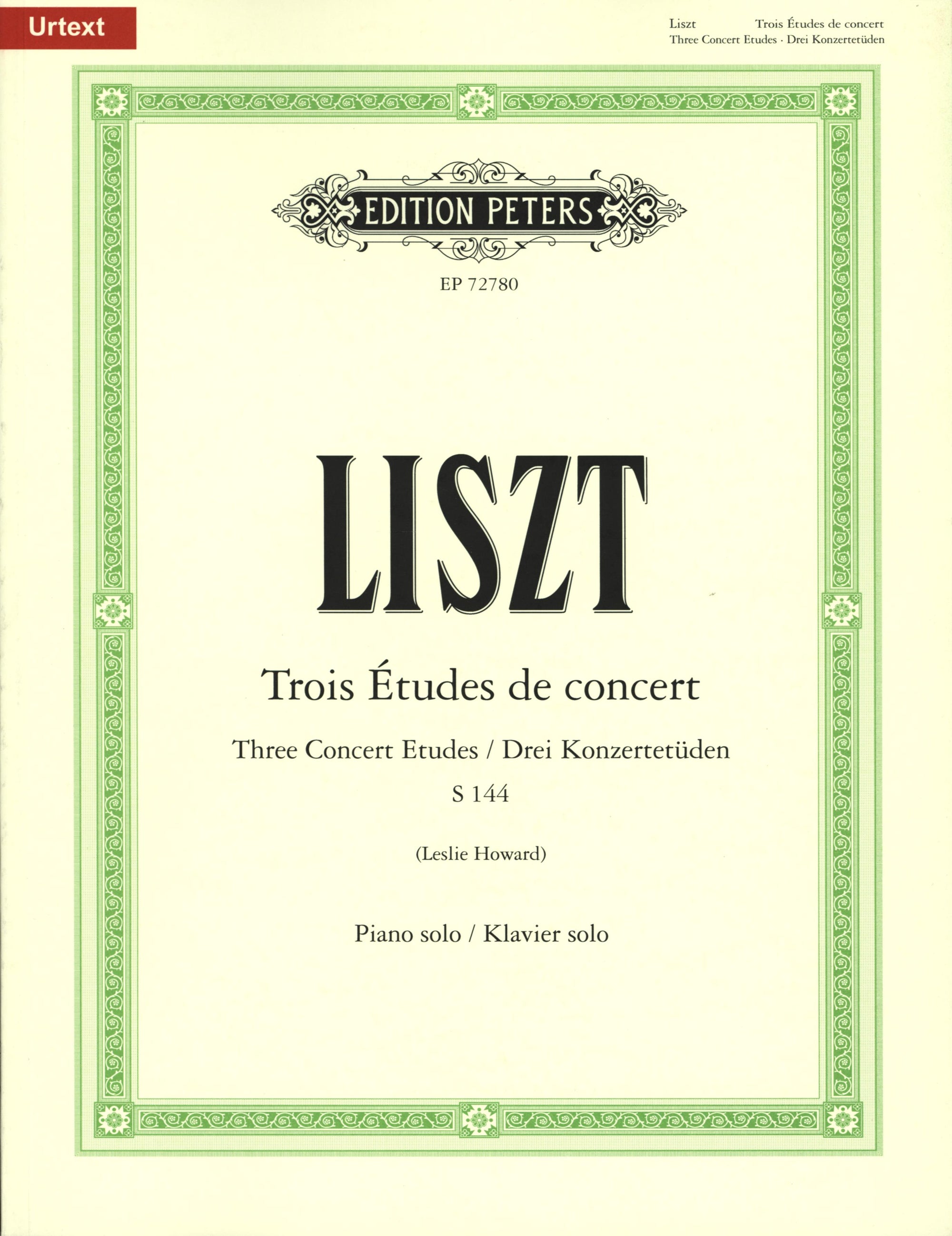 Liszt: 3 Études de concert, S. 144