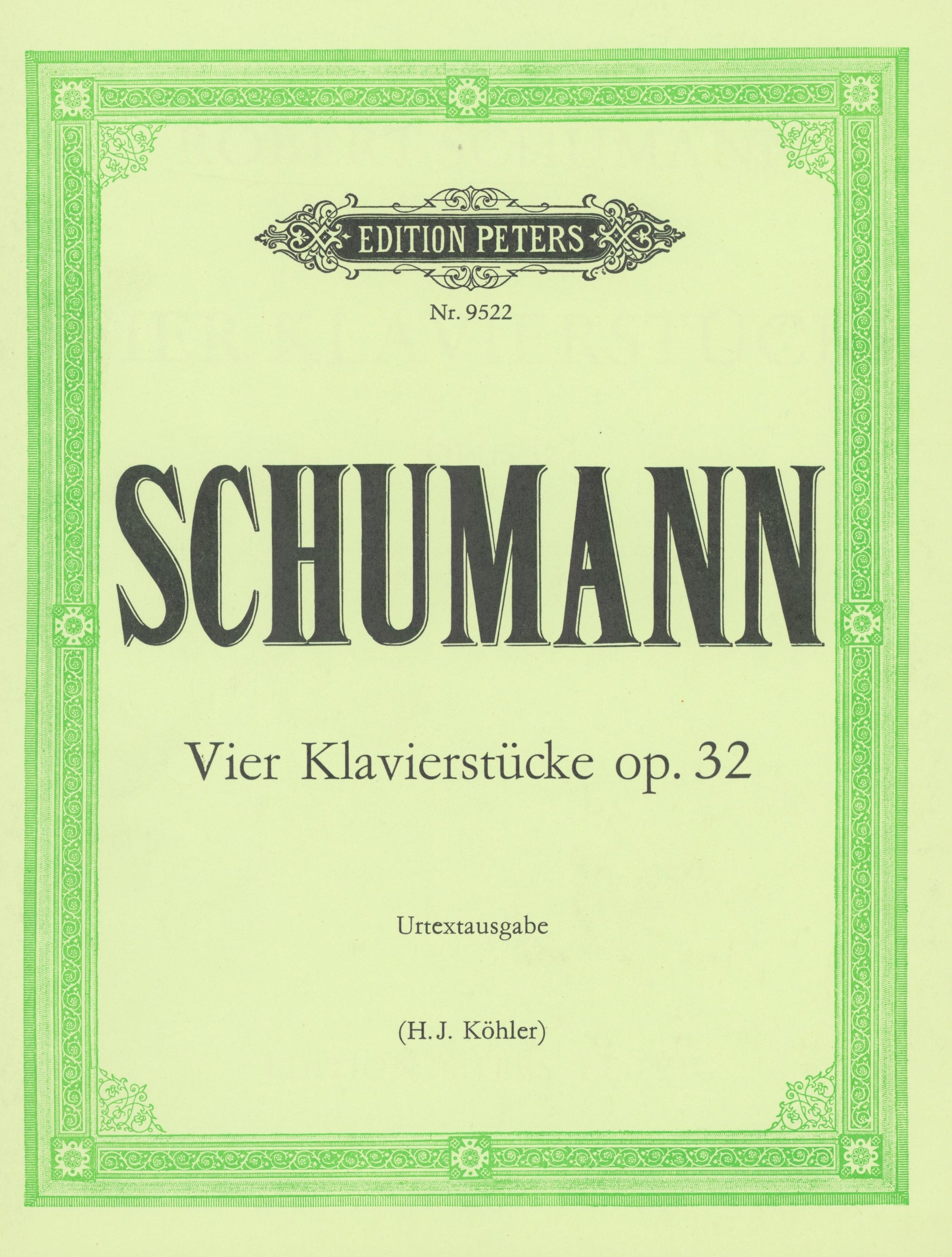 Schumann: 4 Klavierstücke, Op. 32