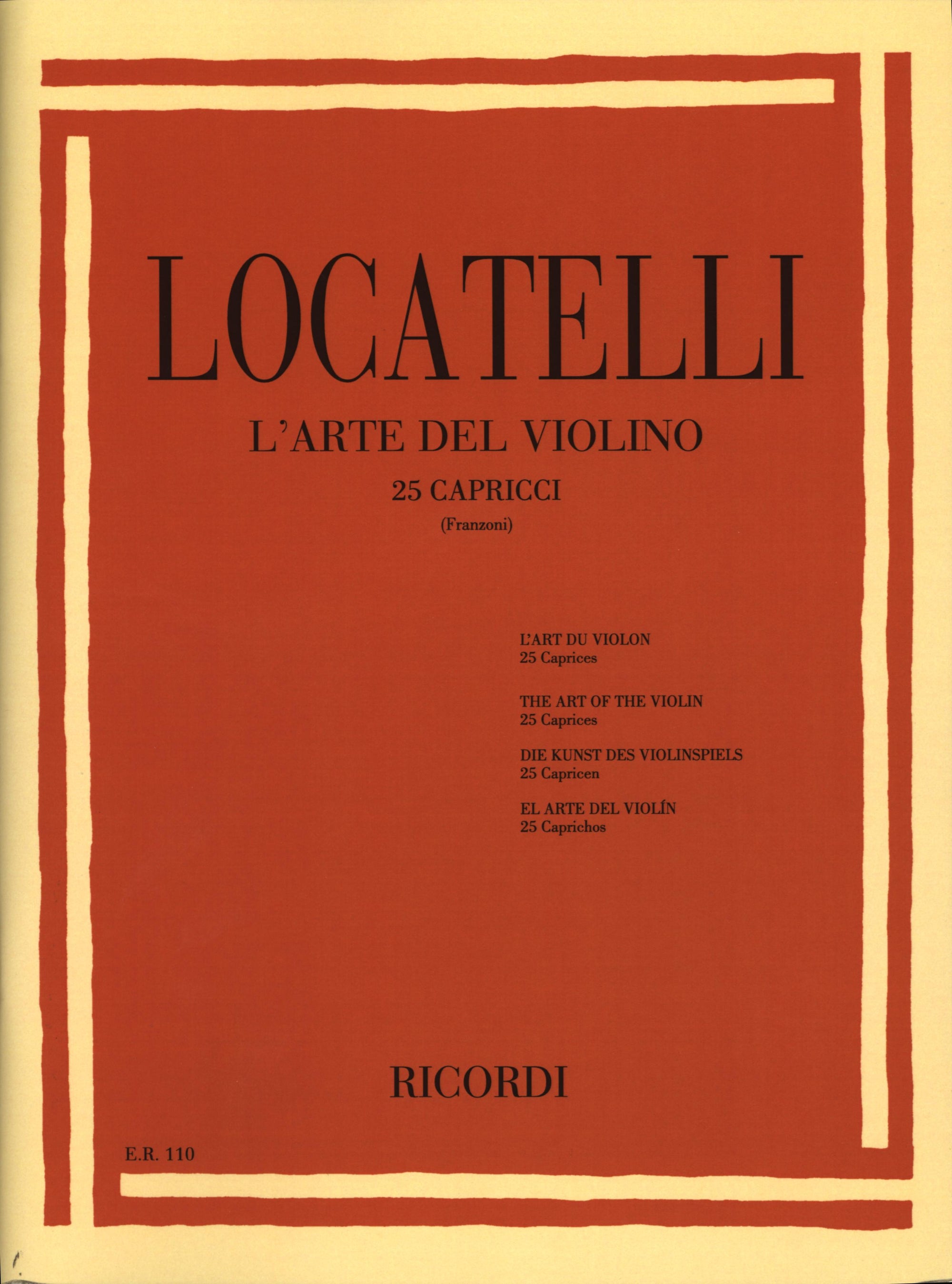 Locatelli: The Art of the Violin - 25 Caprices