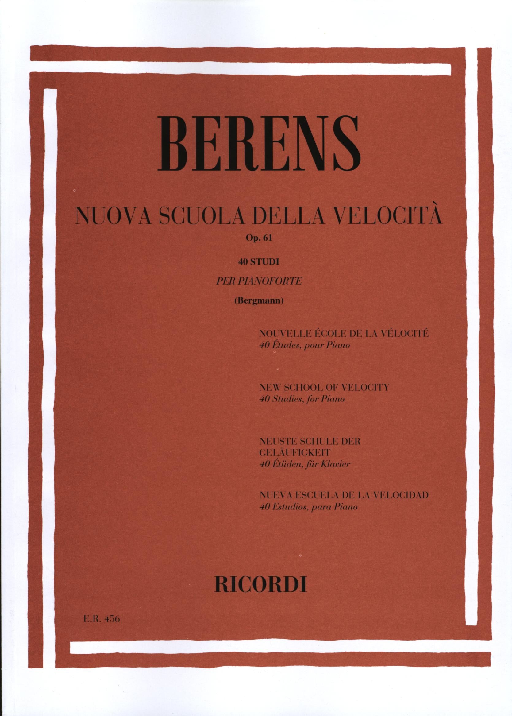 Berens: New School of Velocity, Op. 61