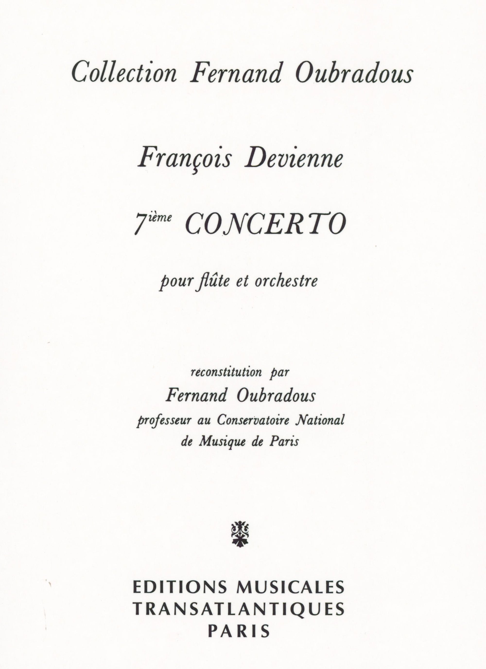 Devienne: Flute Concerto No. 7 in E Minor
