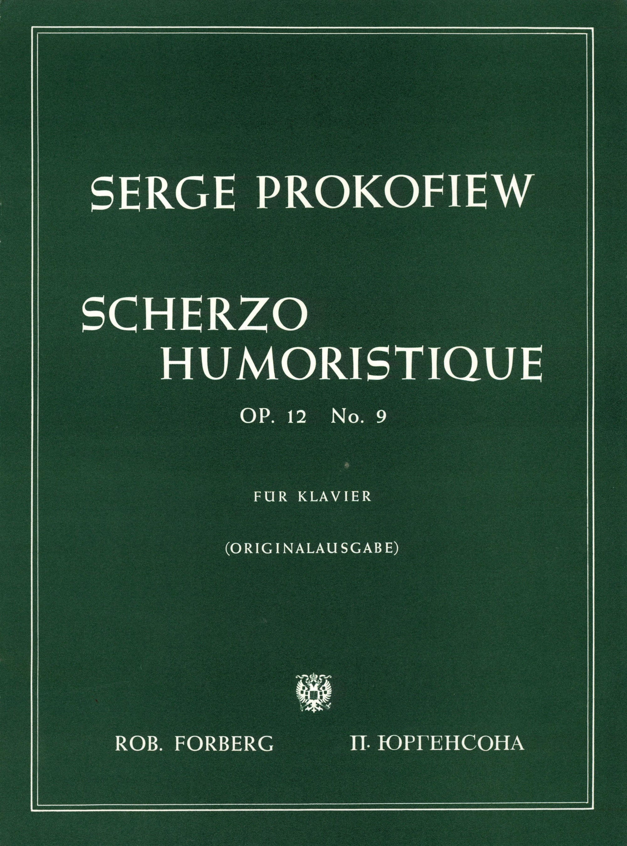 Prokofiev: Scherzo Humoristique, Op. 12, No. 9