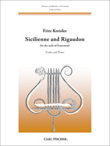 Kreisler: Sicilienne and Rigaudon