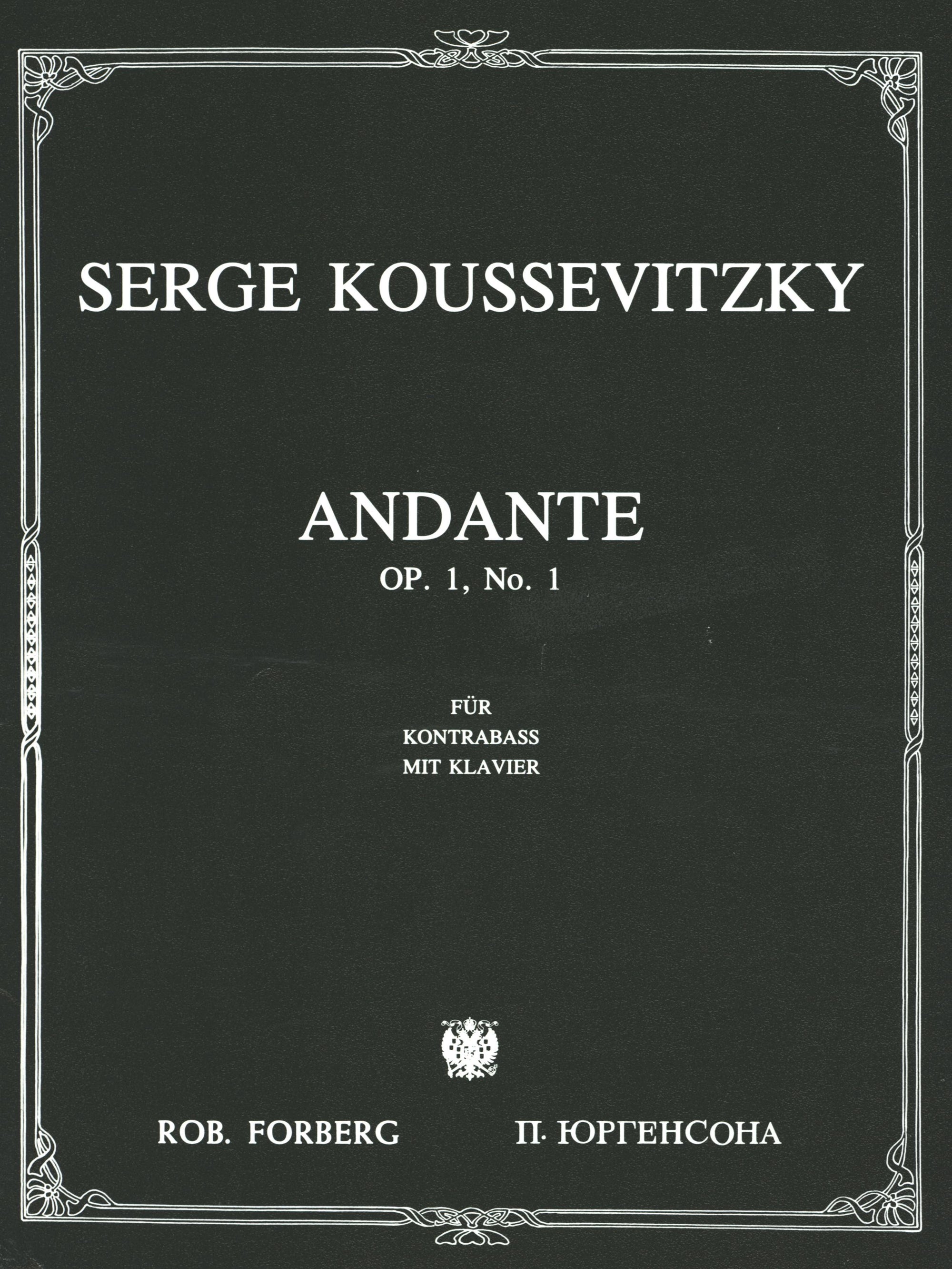 Koussevitzky: Andante, Op. 1 No. 1