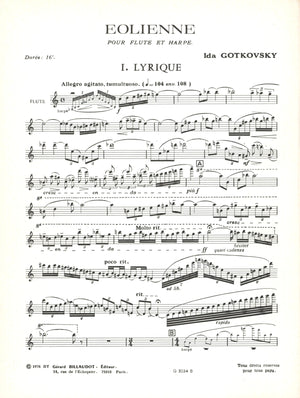 Gotkovsky: Éolienne (Version for Flute & Harp)