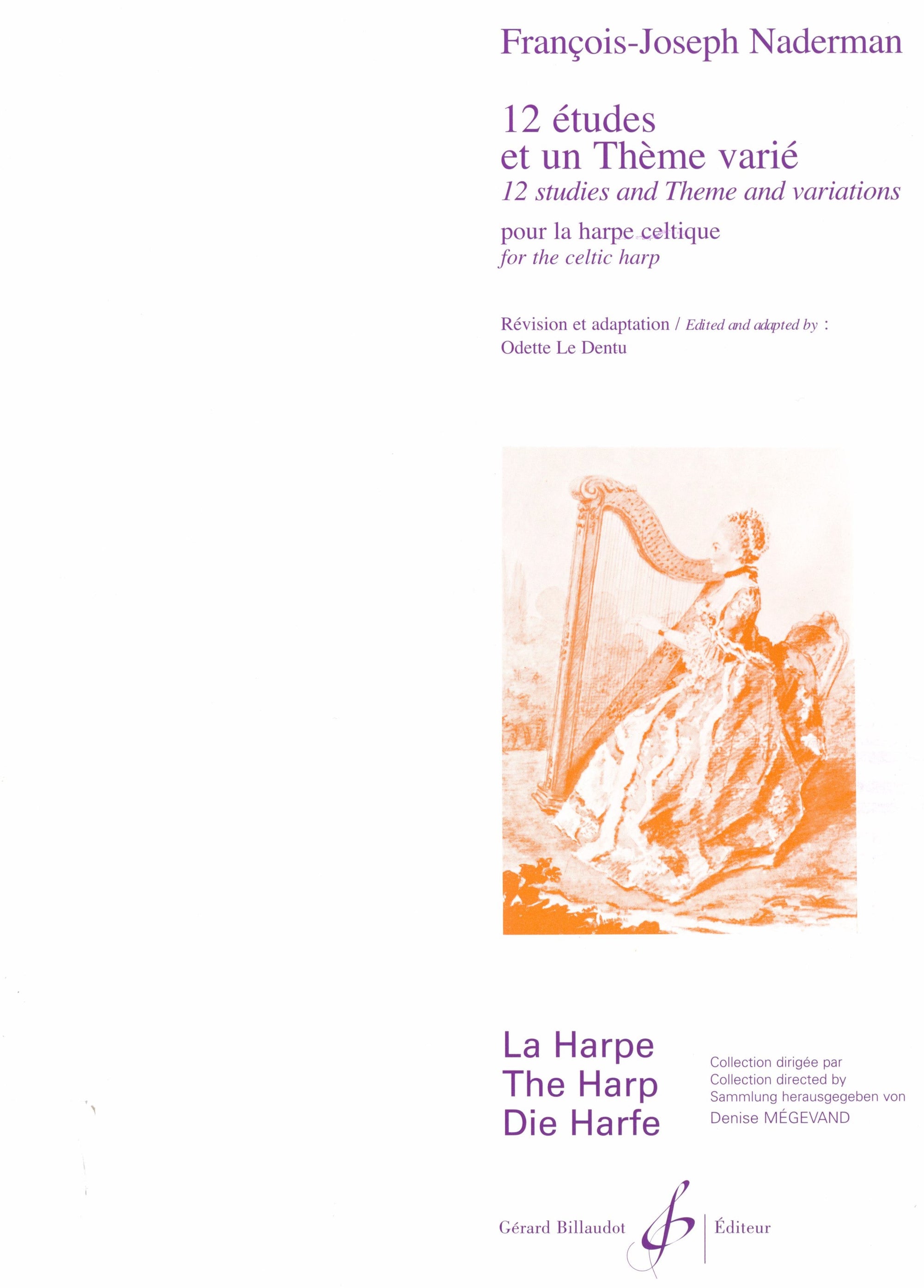 Nadermann: 12 Etudes & Theme and Variations (arr. for Celtic harp)