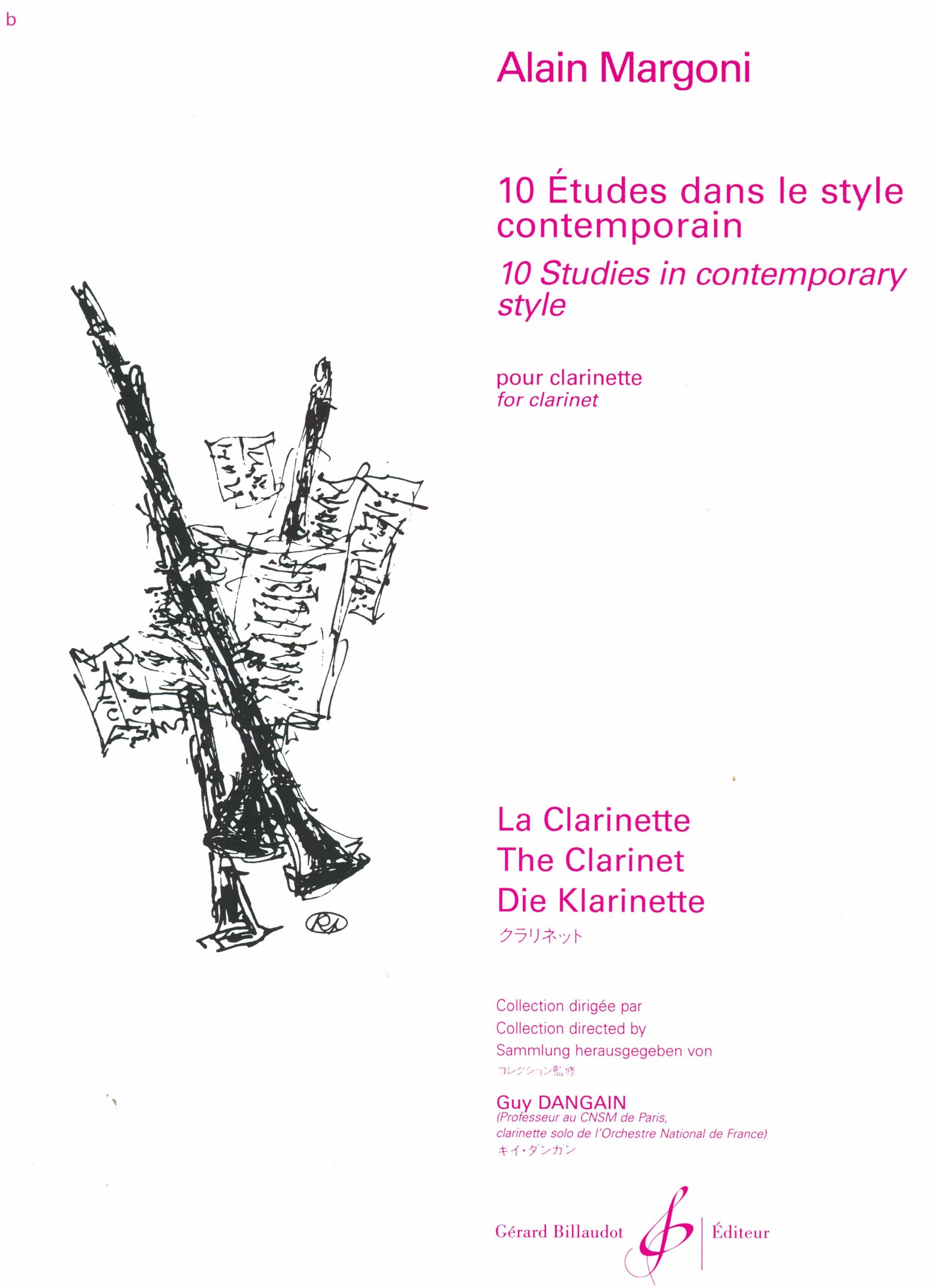 Margoni: 10 Etudes in Contemporary Style for Clarinet