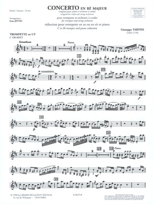 Tartini: Concerto in D Major (arr. for trumpet)