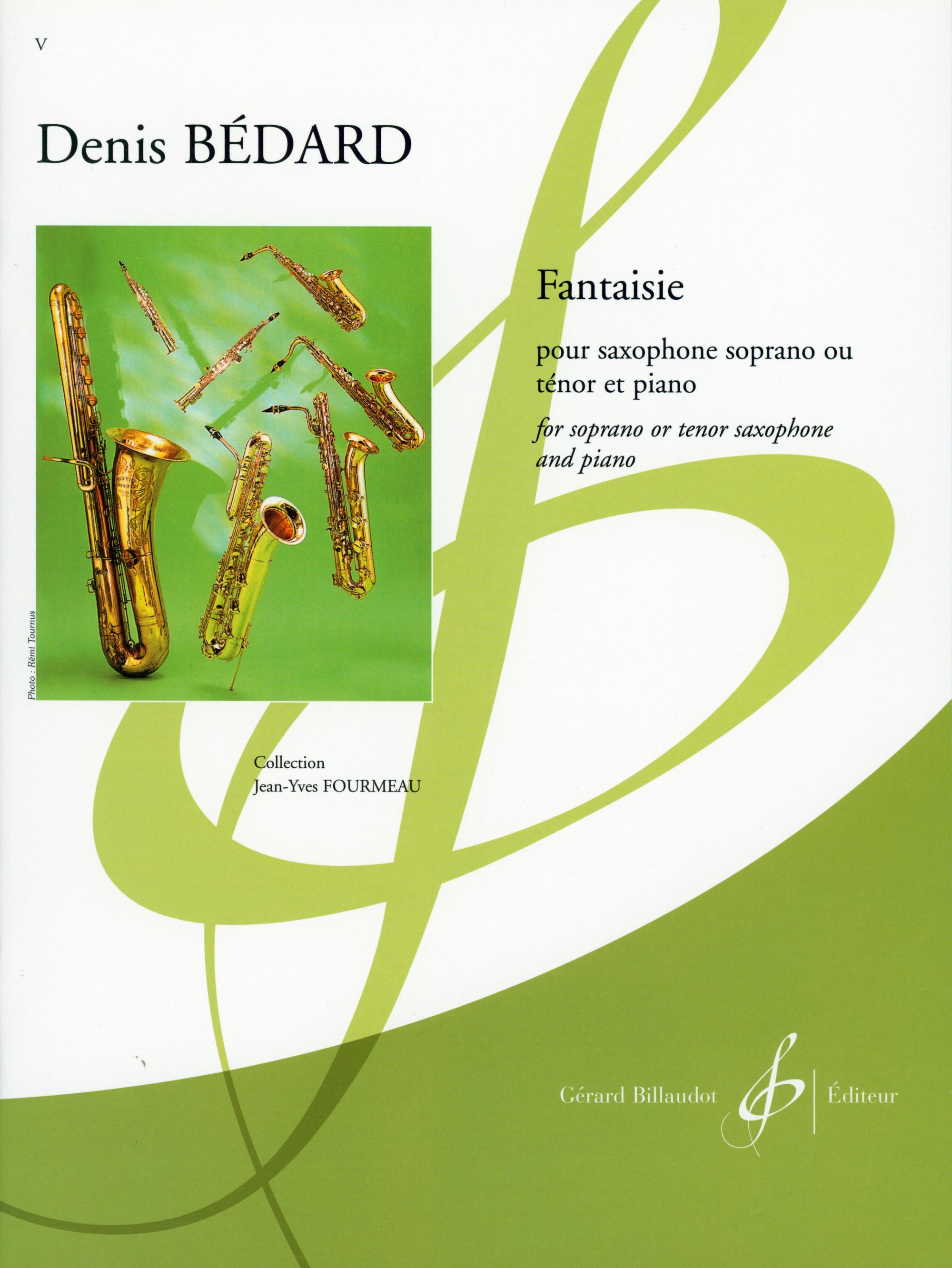 Bédard: Fantaisie for Saxophone & Piano