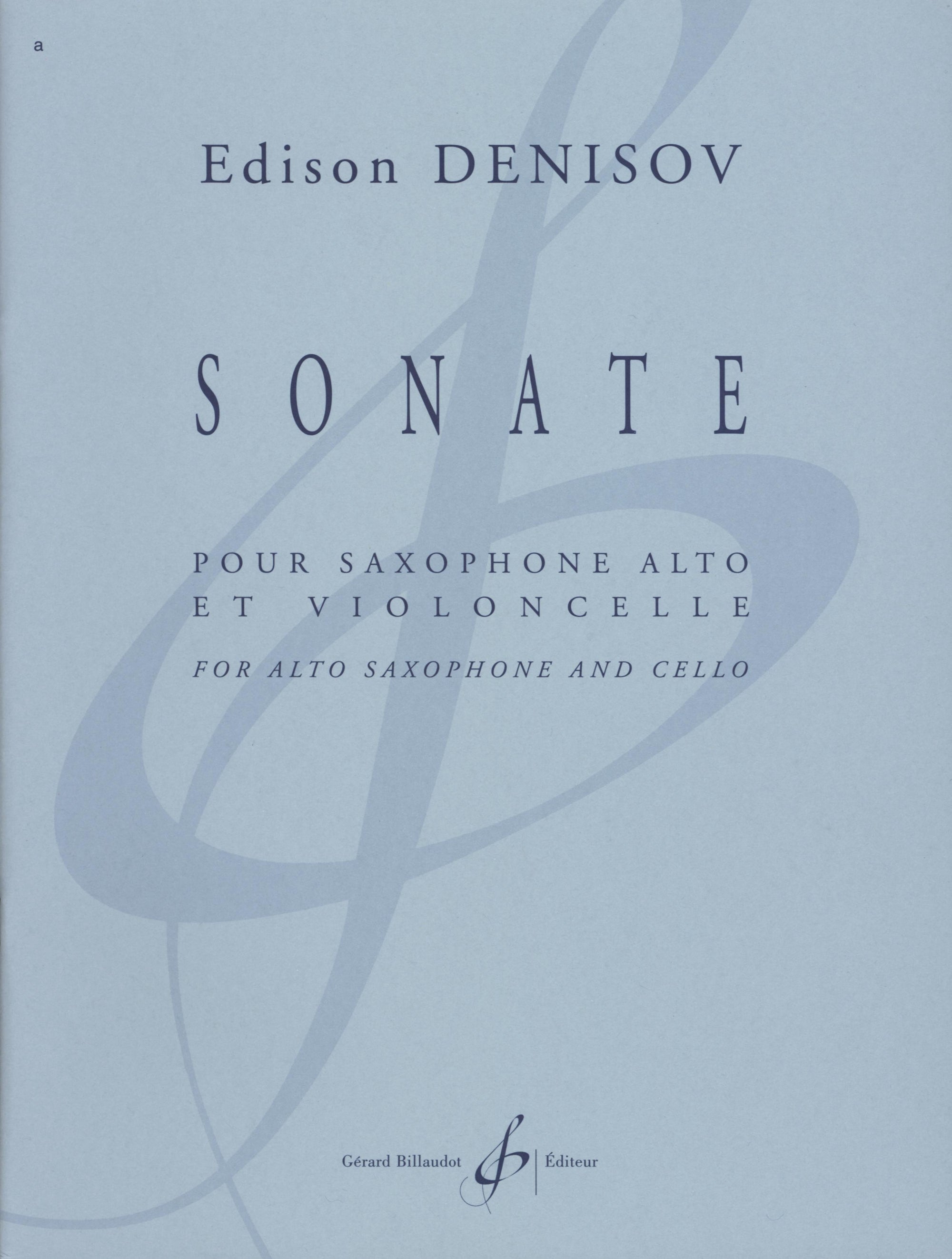 Denisov: Sonata for Alto Saxophone and Cello