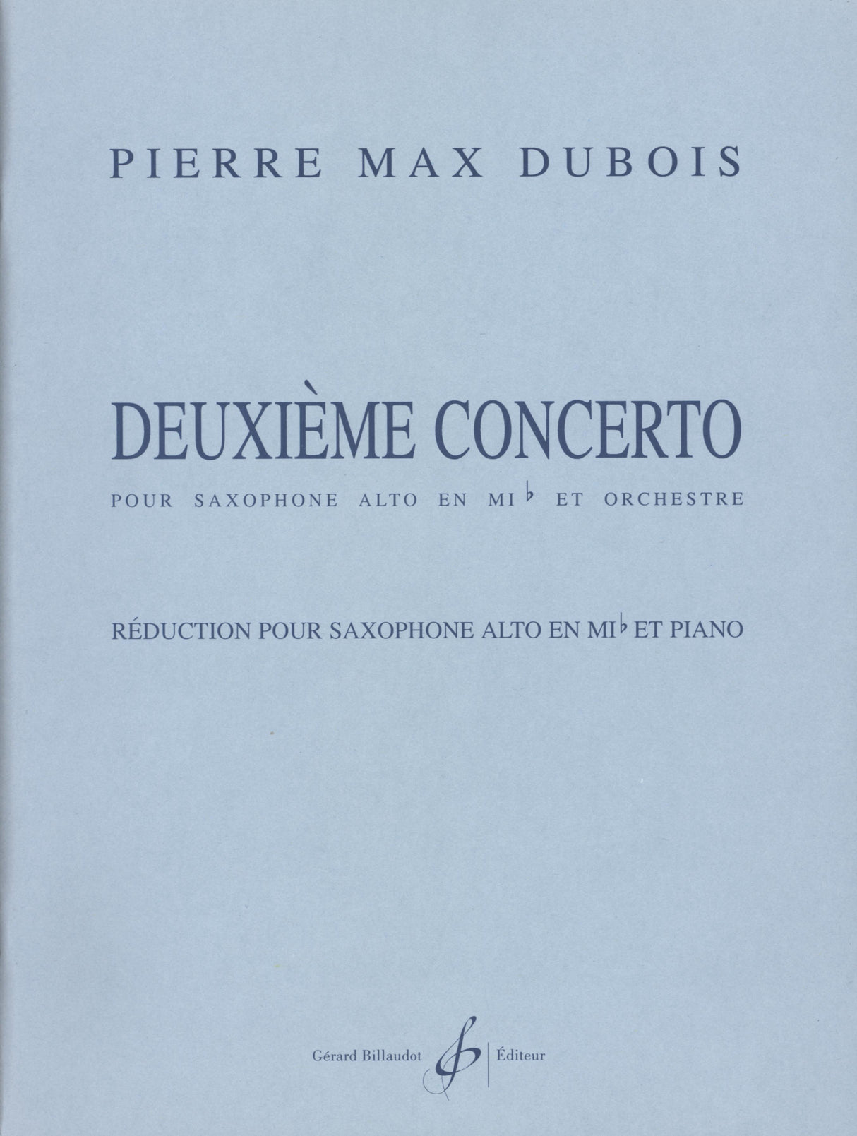 Dubois: Alto Saxophone Concerto No. 2