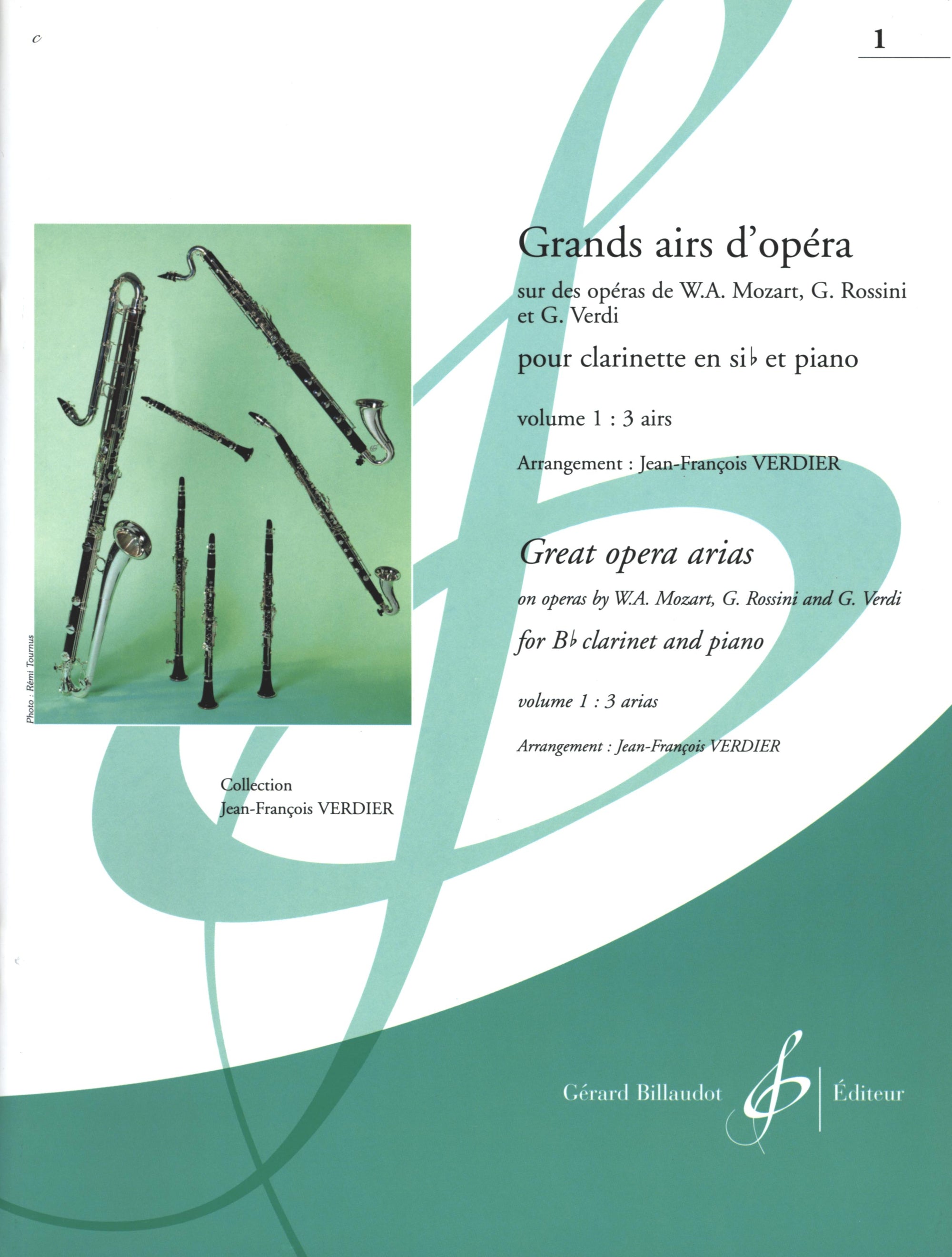 Great Opera Arias for Clarinet - Volume 1