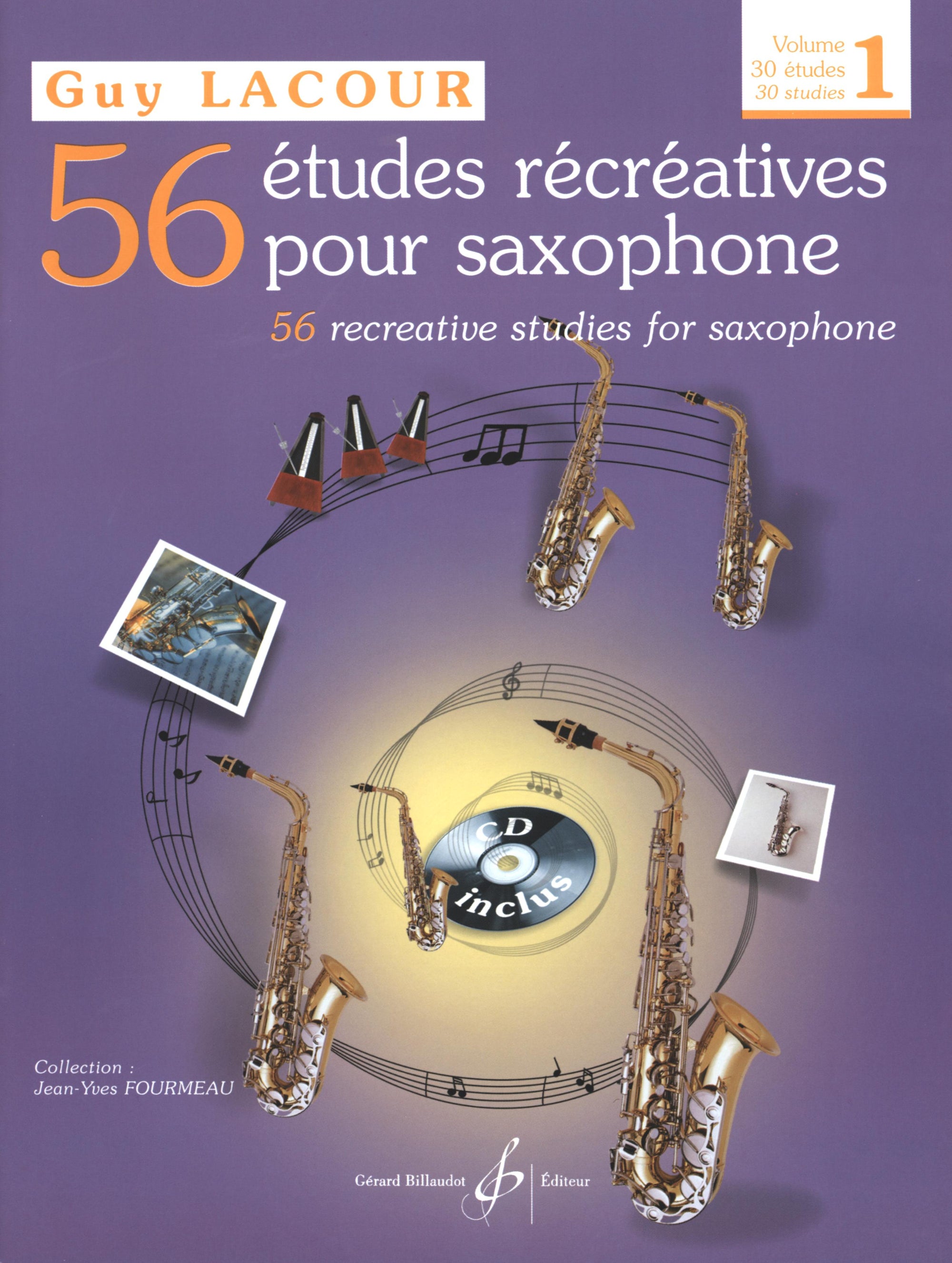 Lacour: 56 Recreative Studies for Saxohphone - Volume 1 (Nos. 1-31)