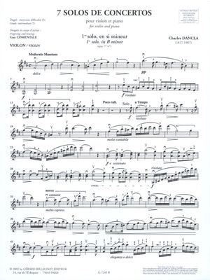 Dancla: Solo No. 1 in B Minor, Op. 77, No. 1
