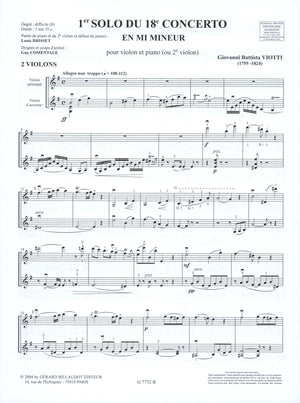 Viotti: 1st Solo from the 18th Violin Conceto in E Minor