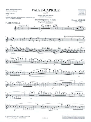 Köhler: Valse-caprice, Op. 14 (for piccolo)