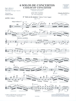 Dancla: Solo No. 6 in C Major, Op. 77, No. 2 (arr. for viola)