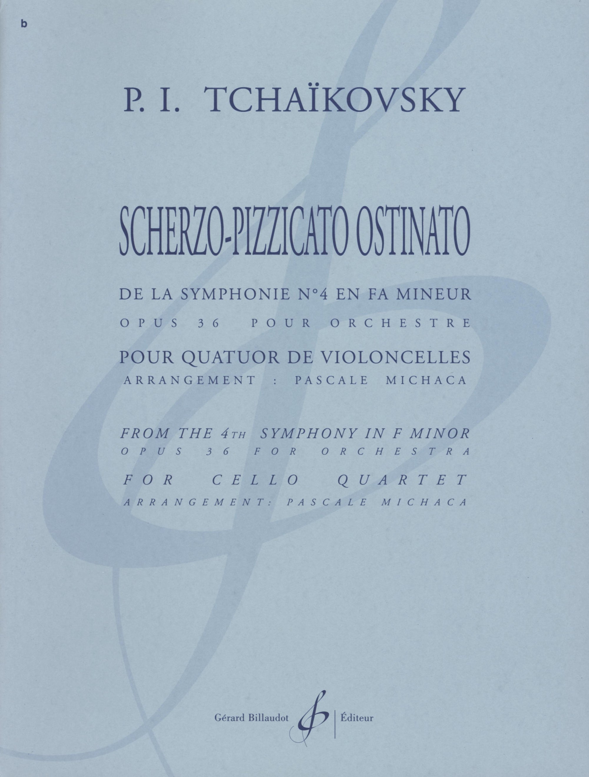 Tchaikovsky: Scherzo-Pizzicato Ostinato from Symphony No. 4 (arr. for cello quartet)