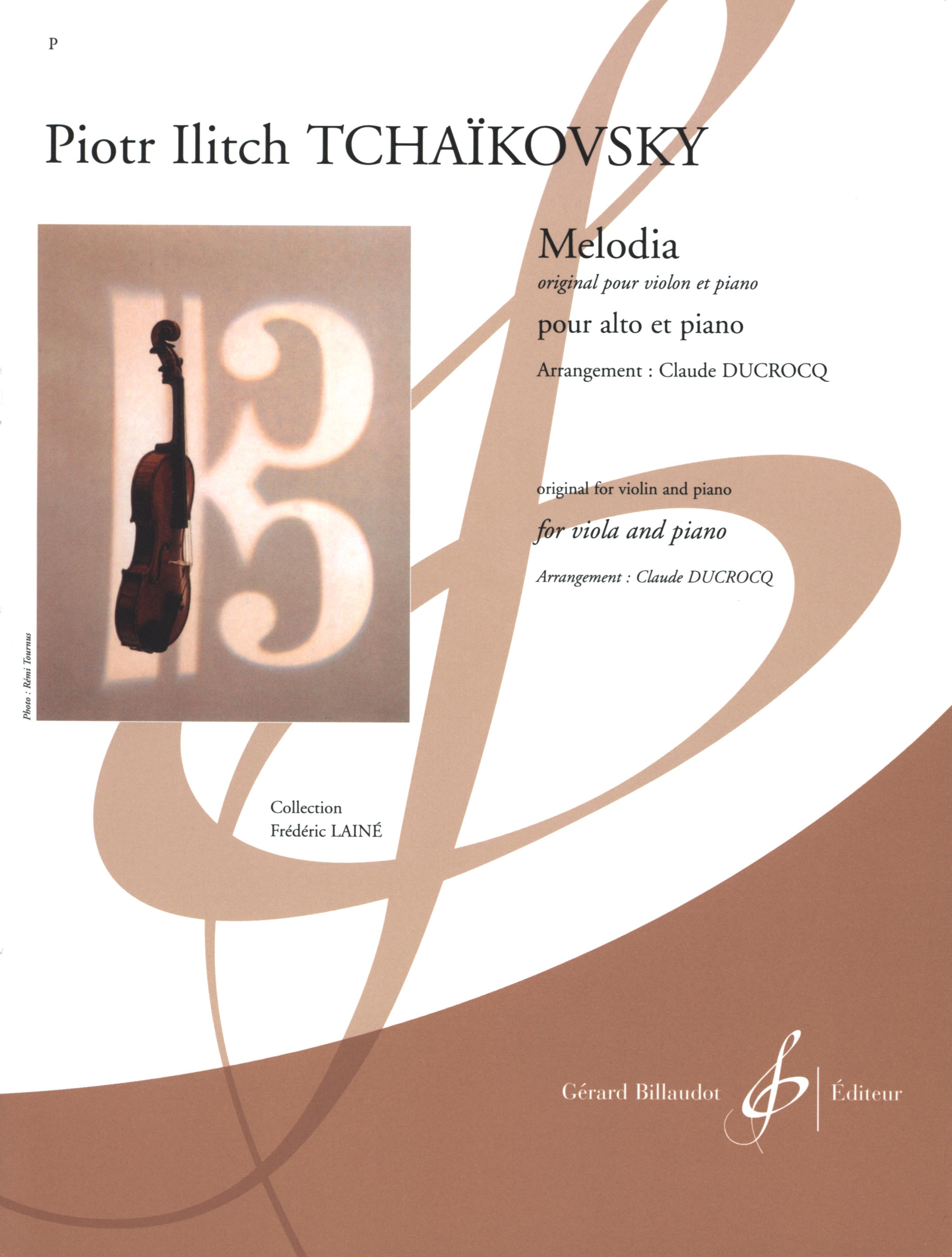 Tchaikovsky: Mélodie, Op. 42, No. 3 (arr. for viola) - Ficks Music