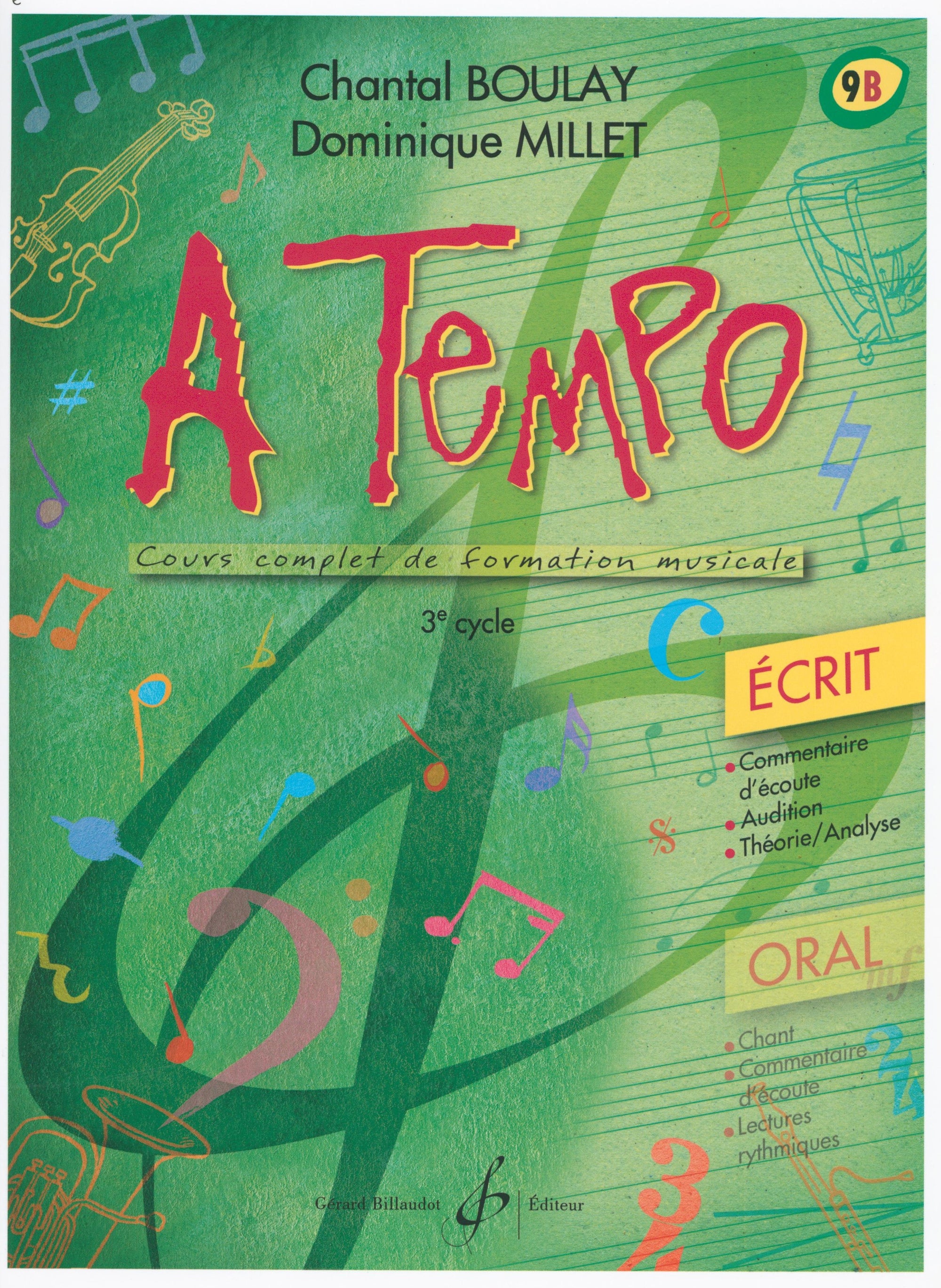 A Tempo (écrit) - Volume 9b (3rd cycle)